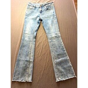 Bamboo Juniors 9 Bootcut Light Wash Blue Denim Jeans Stretch 5-Pocket